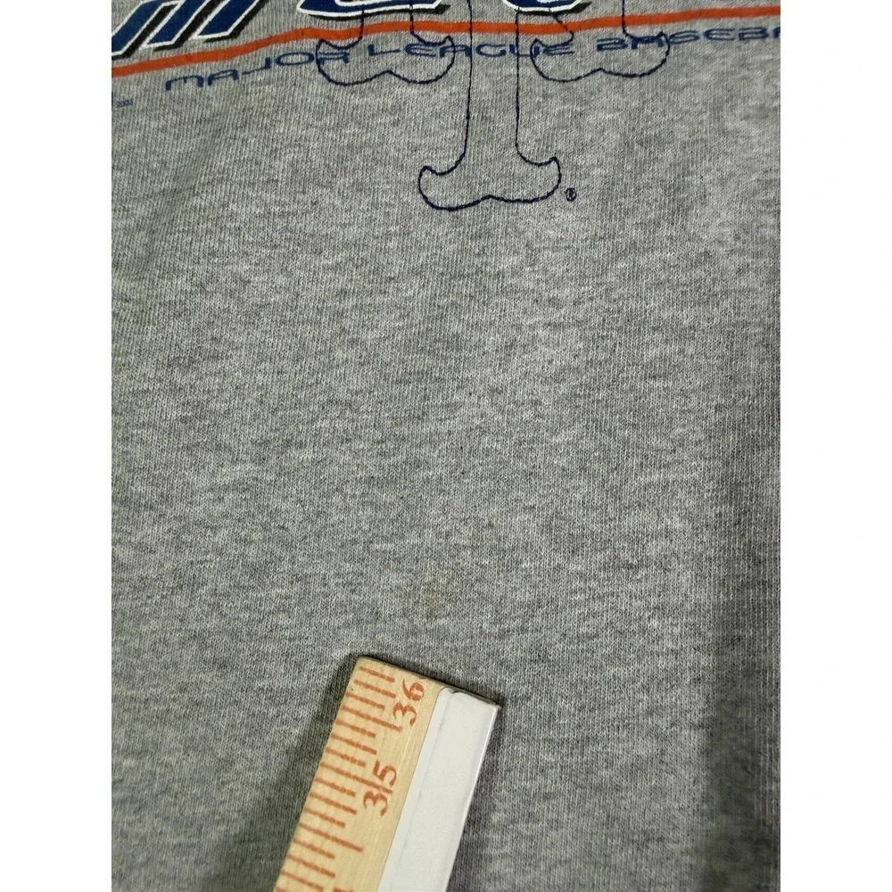 Vintage Y2K Adidas New York Mets MLB Crewneck Sweatshirt Gray Mens XL Official